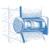 Větrací mřížka DECOR 150 kruhová, ø150mm, bílá