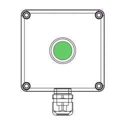 644.0345-LDG Signalizační krabice LED (zelená) ZENITH Ex II 2GD