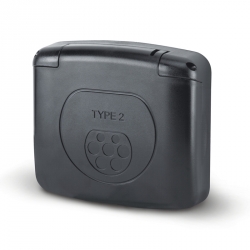 Víčko zásuvky TYP-2 série COMPACT IP55