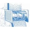 Potrubní ventilátor Tubo 125, základní provedení, ø125mm