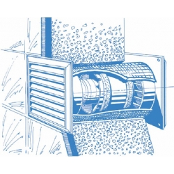 Potrubní ventilátor Tubo 100T, časový doběh, ø100mm