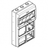 672.5416 - zásuvková skříň DOMINO IP66 - 16 DIN, 4x otvor pro OMNIA